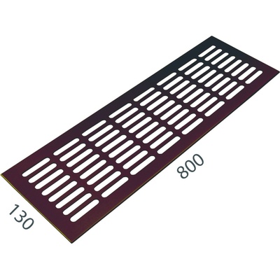 MPkovania SRL ALFA 130 x 800 mm Strieborný elox