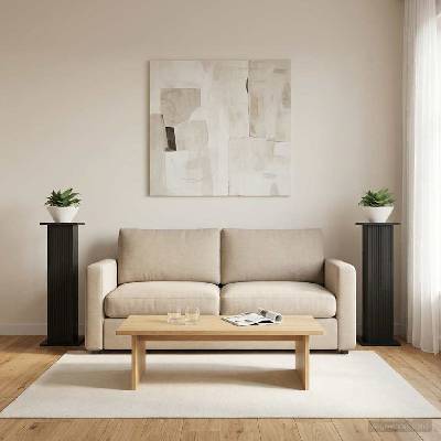 vidaXL Стойка за растения 2 бр. Черно 30, 5 x 30 x 100, 5 см (899747)