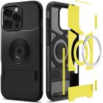 Spigen Калъф за iPhone 16 Pro - Spigen Slim Armor MagSafe - черен