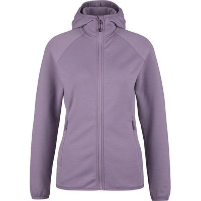 Heber Peak Дамско вълнено яке Heber Peak Women's MerinoBlend SaplingHe. II Zip Hoody Zip-up hoodie - Plum Grey (105-6174-0414)