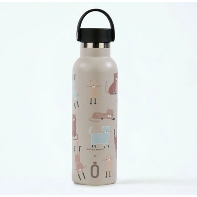 Runbott Termofľaša 600 ml Cats Taupe