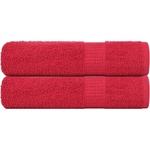 vidaXL Кърпи за баня FROGN 2 бр. Червени 100x150 см 360 г/м2 (136932)