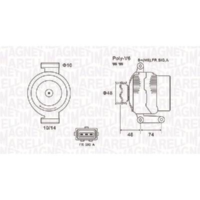 Alternátor MAGNETI MARELLI 063732034010