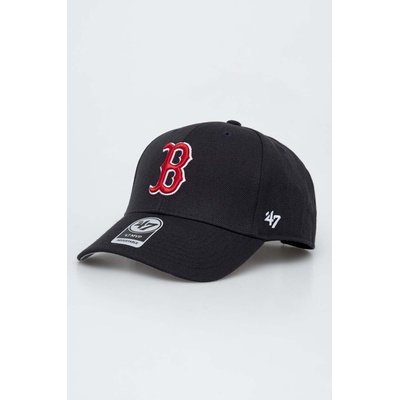 47 brand Шапка с козирка с вълна 47 brand MLB Boston Red Sox в тъмносиньо с апликация (B.SUMVP02WBP.NYA)