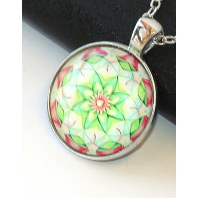 Fashion Jewerly Řetízek Amulet Mandala, Květ, Lotos, Yoga, Namaste 2070