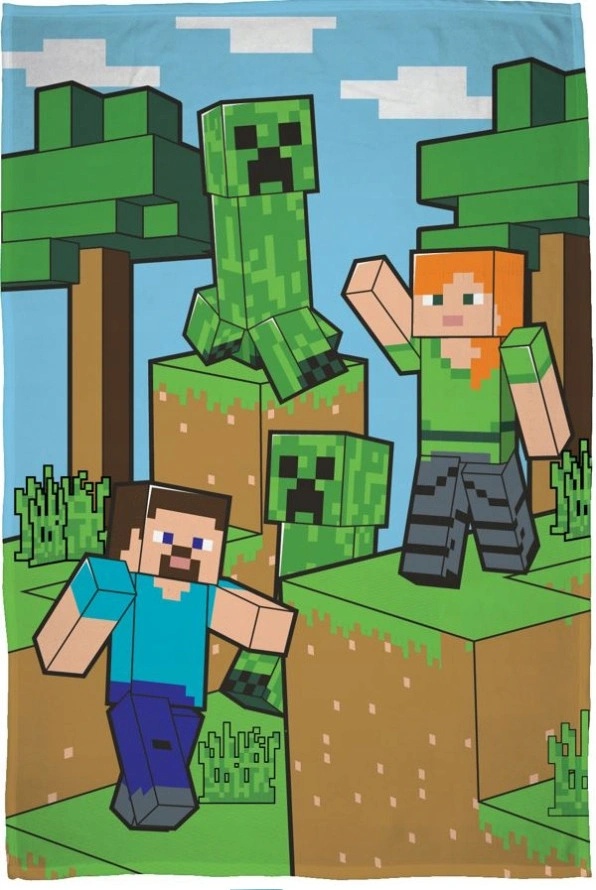 HALANTEX Deka Minecraft zelená 356