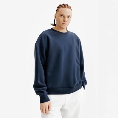 DECATHLON mikina s kulatým výstřihem modrá