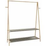 vidaXL vidaXLL Закачалка за дрехи с рафтове 132x45, 5x150, 5 cm Бамбук (4008914)