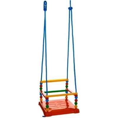 Teddies Пластмасова люлка 35x34см червена товароносимост 40кг