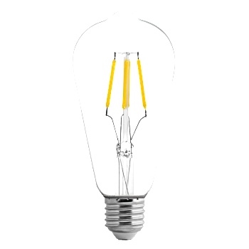 Image 1 of UltraLux Led filament ЛАМПА КРУШКА, ДИМИРАЩА, 4w, e27, 4200k, 220-240v ac, (lfst42742d)