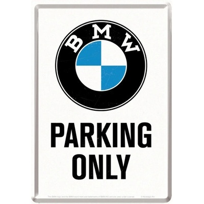 NOSTALGIC ART cedule BMW Parking Only White
