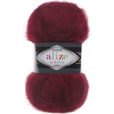 Alize Mohair classic 57 vínová
