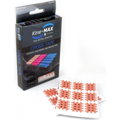 Kine-MAX Cross tape krížový tejp ružová 27 x 21 mm vel. S 180 ks