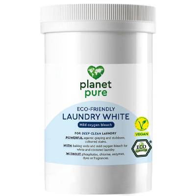 Органичен препарат на прах Planet Pure - За избелване и премахване на петна, 450 g (BB291071)