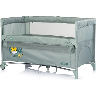 Chipolino Бебешка кошара с падаща страна Chipolino - Релакс, тигър, матча (KOSIRE269MA)