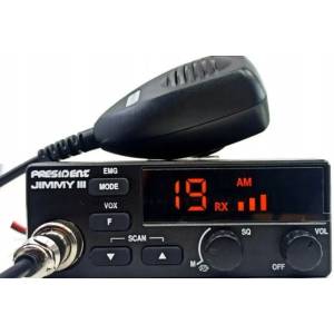 CB President CB Radio PRESIDENT JIMMY III (мощност на предавателя - 4W, захранващо (CBP TXPR046) Радиостанции