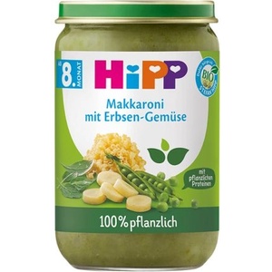 HiPP Био Пюре HiPP Яхния от макарони с грах 220 гр. - 8+ месеца