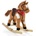 Moni Toys Люлка плюшена кон Thunder каки (108836)