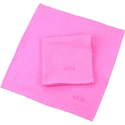 Enie Baby mušelínové 2ks 30x30 cm Bubblegum růžová