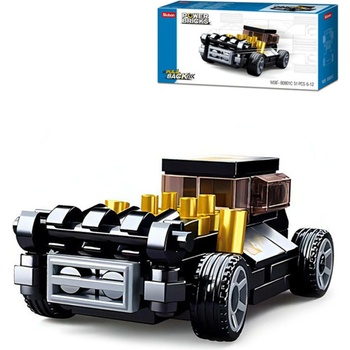 Sluban B0801C Natahovací auto Černý Mod Rod