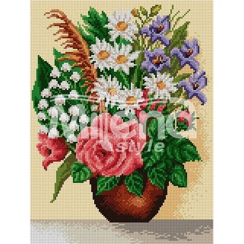 Milena Style Усещане за пролет - гоблен със схема конци Ariadna 1: 4