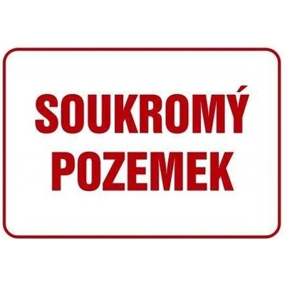 Grafiko | Soukromý pozemek - Materiál Plast, Rozměr 420x297mm
