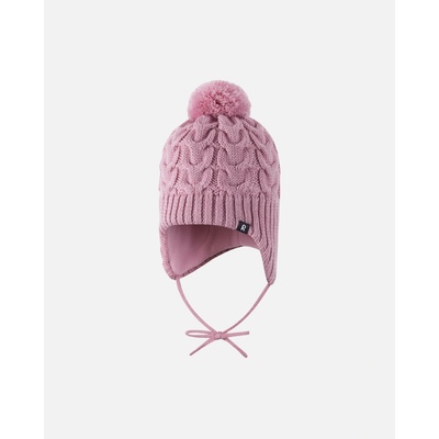Detská pletená merino čiapka Reima Paljakka ružová Grey Pink