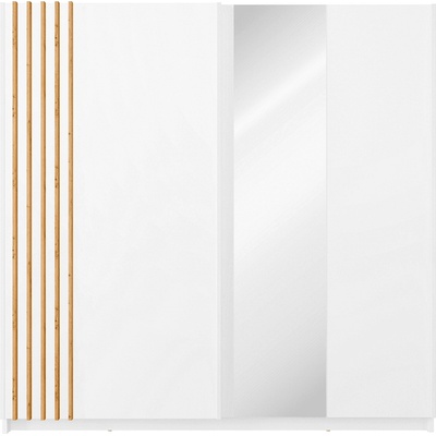 Гардероб, 2d-200, бял/дъб артизан, bajadero typ 2