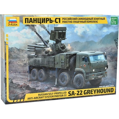 Zvezda Protiletadlový raketový systém Pantsir-S1 stavebnice 1:72
