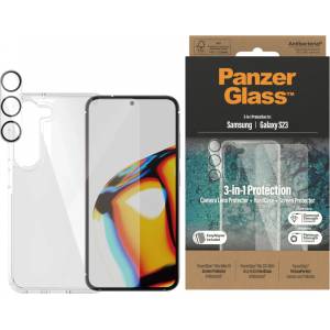 Panzer Стъклен протектор PanzerGlass за Samsung S23 Bundle (UWF screen protector, HardCase, протектор за камера)