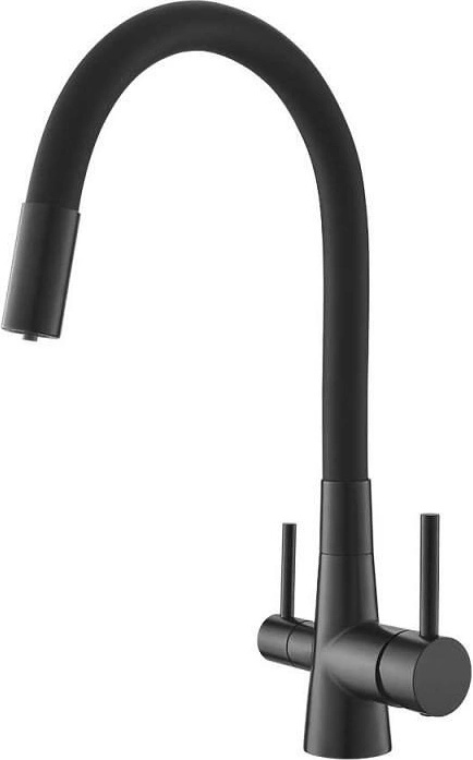 Inter Ceramic Стоящ смесител за кухня, Inter Ceramic, ICF 7107801B, с превключвател (7107801B)