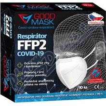 GOOD MASK respirátor FFP2 Covid 19 bílý 10 ks