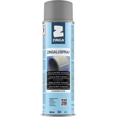 ZINGA Aluspray - metalický lak - hliníkový - 500 ml