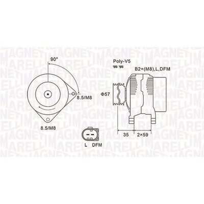 Generátor MAGNETI MARELLI 063731675010