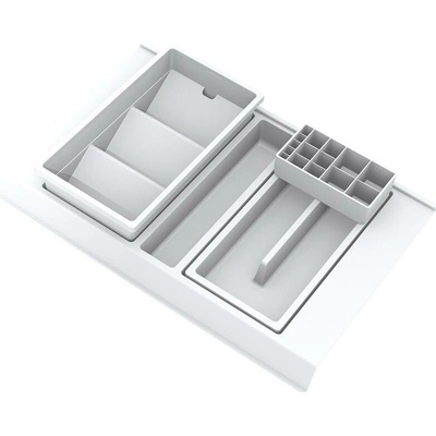 GOLLINUCCI Koupelnový organizér s přísl. pro hloubku 450 mm, bílá 308x422x90