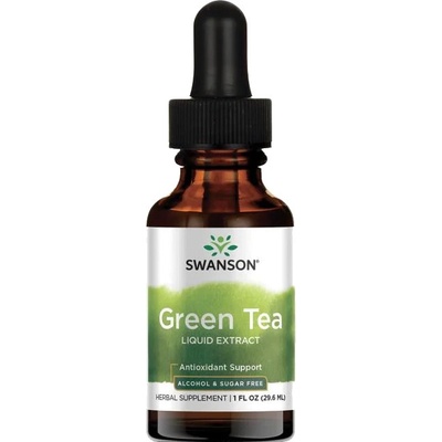 Swanson Čajovník Čínský Green Tea Extract 29,6 ml kapky