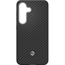 Samsung Galaxy S25+ Enzo Aramid Case black silver (GP-FPS936PGABW)