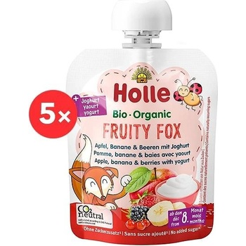 Holle Fruity fo x bio pyré s jogurtom 5 x 85 g