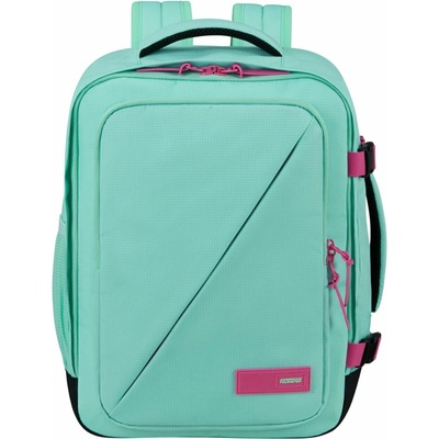 American Tourister TAKE2CABIN Batoh Tyrkysová Jelly Mint/Electric Fuchsia Blueberry Fizz/Papaya Pop 26.5L