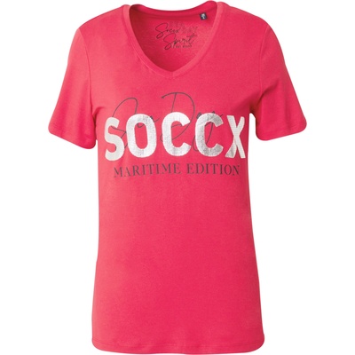 Soccx Тениска червено, размер XS