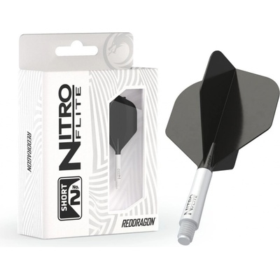 Red Dragon Nitro Flite - No2 - white & black - short – Zboží Dáma