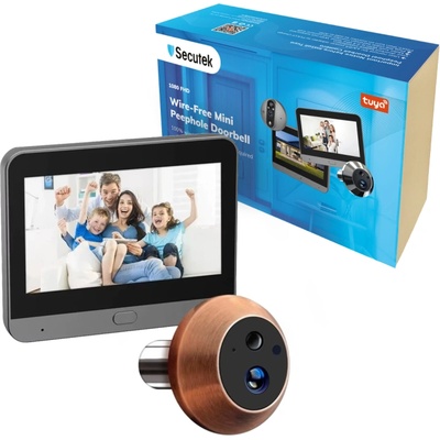 Secutek WiFi шпионка за врата Secutek SRT-PD10-C