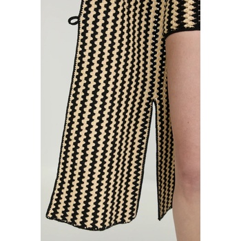 By Malene Birger Памучно палто By Malene Birger DINA в черно преходен модел с уголемена кройка 103071 (103071)