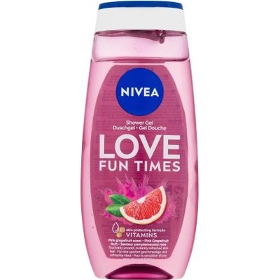 Nivea Love Fun Times освежаващ душ гел с аромат на грейпфрут 250 ml