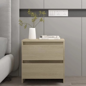 vidaXL Нощно шкафче, сонома дъб, 45x34, 5x44, 5 см, инженерно дърво (809851)
