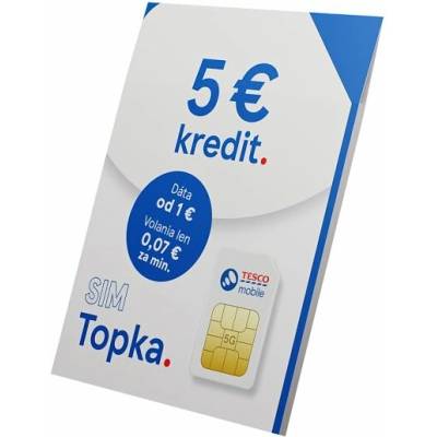 Tesco mobile SIM karta Topka s kreditom 5 €