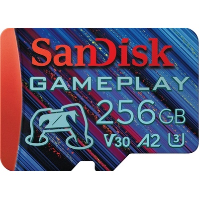SanDisk Gameplay microSDXC 256GB UHS-I/U3/V30/A2 (SDSQXAV-256G-GN6XN)