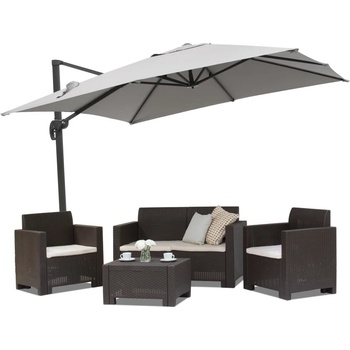 Garden Point Градински чадър Siena 3х3м Garden Point сив (GAP254)