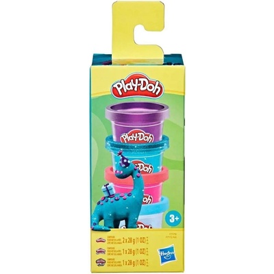 Hasbro Комплект с моделин Play-Doh - Mini Colour, динозавър (F7172)