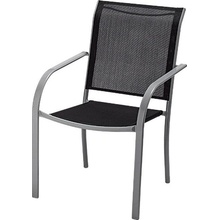 Sunfun Amy Stohovateľné 66 x 56 x 86 cm, oceľ, čierna, striebrosivá, FCS00349K SCHWARZ/SILBER